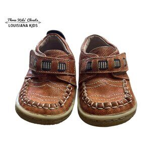 Livie & Luca Sz 4 Brown Leather Toddler Shoes
